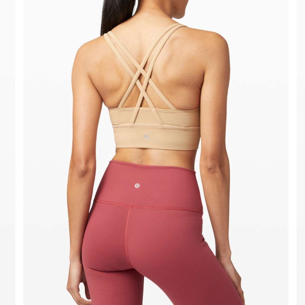 Lululemon Longline Tan Energy Bra